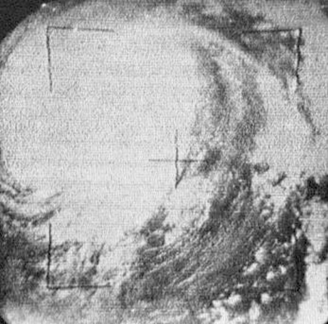 Satellitenaufnahme eines Hurrikans
