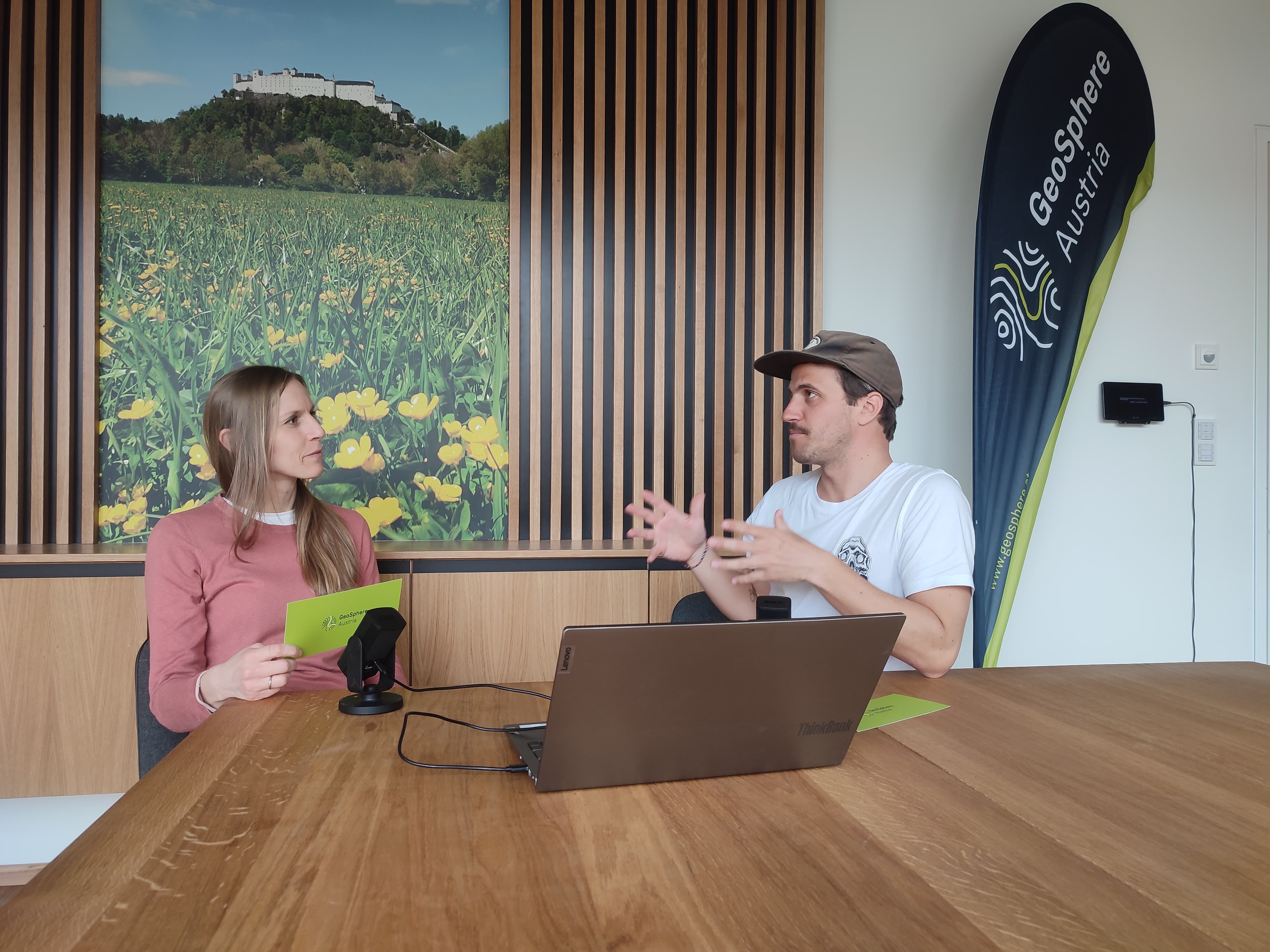 2 people sitting at a table